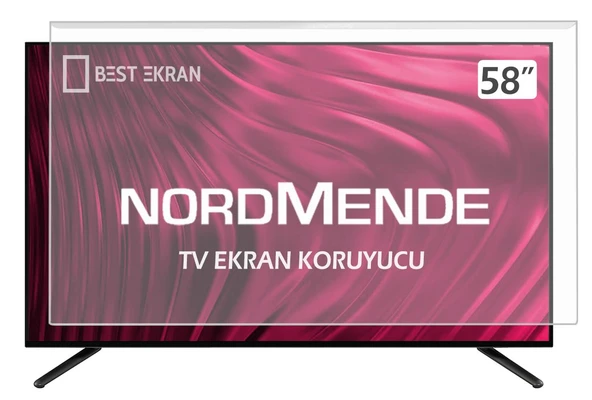 Nordmende NM58F350 Tv Ekran Koruyucu - Nordmende 58" inç 147 Ekran Kırılmaz Tv KORUYUCU ürün görseli 1