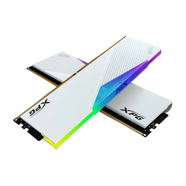 XPG 32GB (2x16GB) Lancer Beyaz DDR5 6400MHz CL32 1.40V RGB PC Ram ürün görseli 1