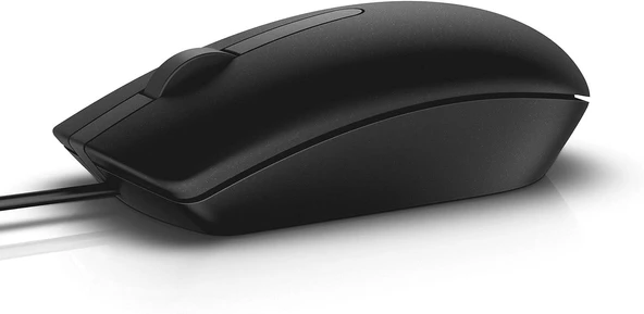 DELL MS116 Kablolu USB Sessiz Siyah Mouse - Resim 2