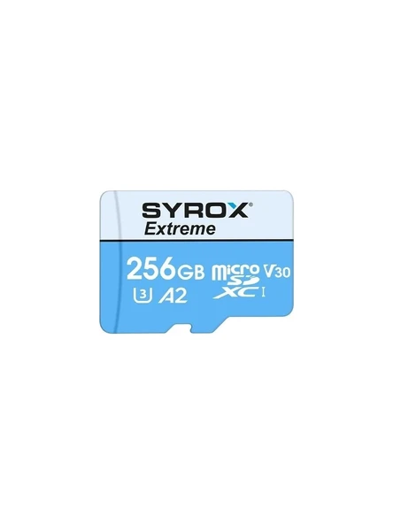 Syrox 256 GB Micro Sd Card Hafıza Kartı & Adaptörü Class 10 MC256 ürün görseli 1