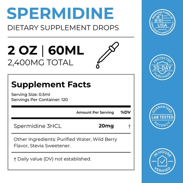 Neurogan Spermidine 60 ML - Resim 3