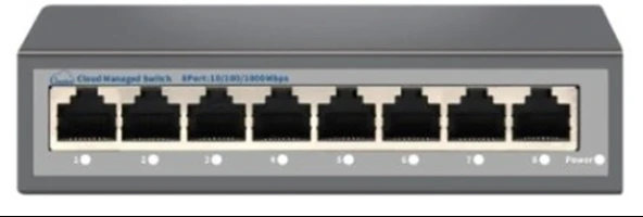 Nova NVC-HIS218G 8 Port Full Giga Cloud Non Poe Ethernet Switch ürün görseli 1