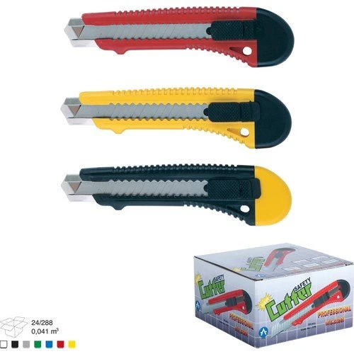 Ark Umbo Profesyonel Metal Ağızlı Plastik Geniş Maket Bıçağı No:2 378 (24 Lü Paket) ürün görseli 1