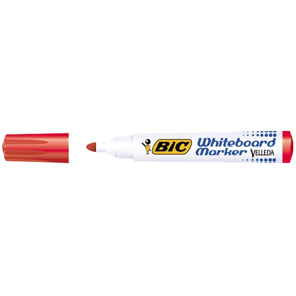 Bic Velleda Tahta Kalemi Yuvarlak Uç Kırmızı 904939 (1 Paket 12 Adet) ürün görseli 1