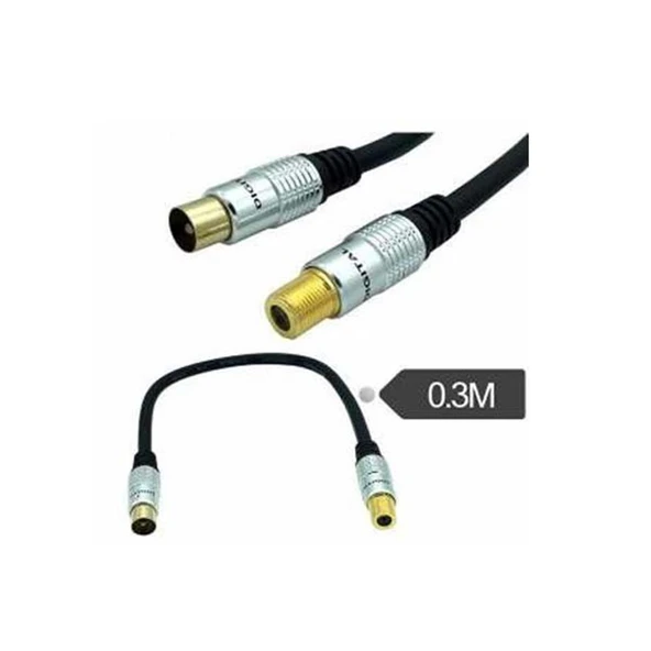 Hytech HY-P610 1.5MT rg6U6 F-M To 9.5 TV F Kablo ürün görseli 1