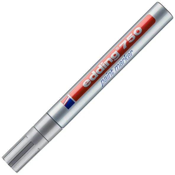 Edding 750 Markör Dekor Boya Kalemi 2-4 Mm Gümüş Yuvarlak Uçlu (10 Lu Paket) ürün görseli 1