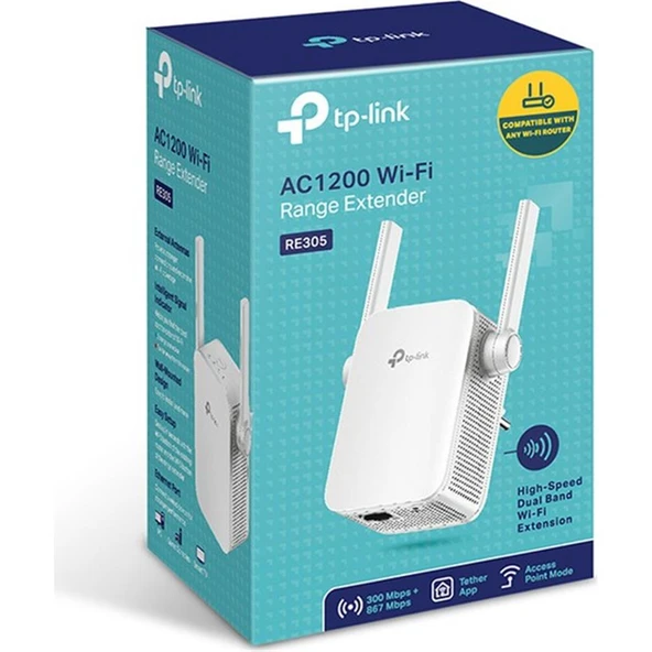Tp-Link RE305 867 Mbps Wifi Range Extender-Menzil Genişletici AC1200 ürün görseli 1
