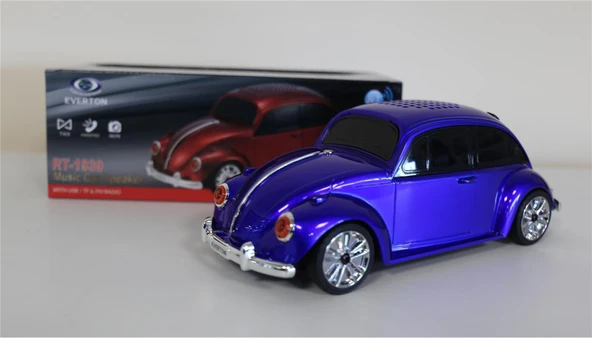 Everton Rt-1939 Lacivert Arabalı Bluetooth Fm-Usb-Tf-Aux Şarjlı Nostaljik Radyo ürün görseli 1