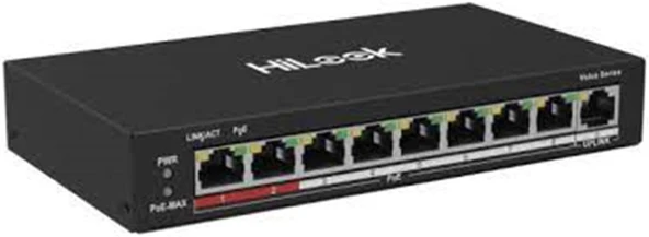 Hilook NS-0109P-60(B) 8 Port 10-100 8 Port PoE 60W +1 Port Megabit Uplink Poe Switch ürün görseli 1