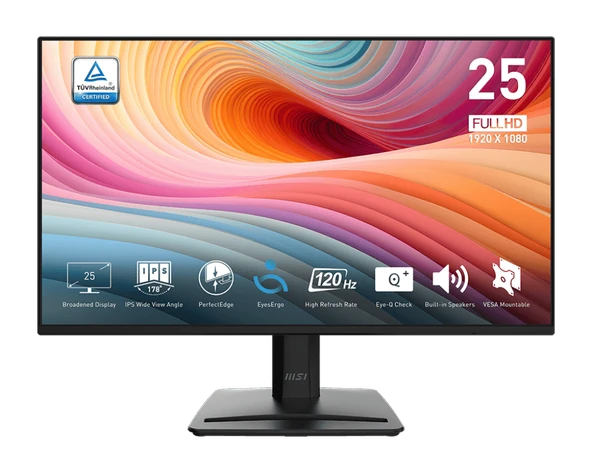 24.5 MSI PRO MP252 E2 1MS 120HZ FHD IPS ADAPTIVE-SYNC ürün görseli 1