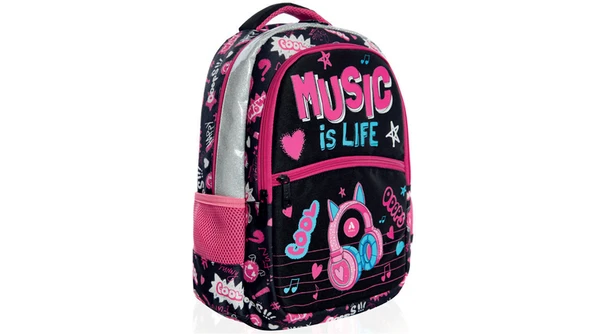 Adel Junior Sırt Çantası 29 cm x 13 cm x 40 Cm Music İs Life ürün görseli 1