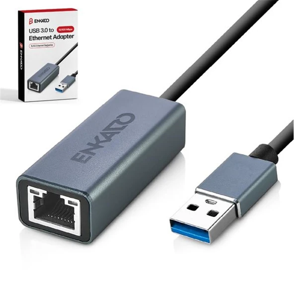 ENKADO EKD-TP44 USB 3,0 TO 10-100 ETHERNET ADAPTÖR ürün görseli 1