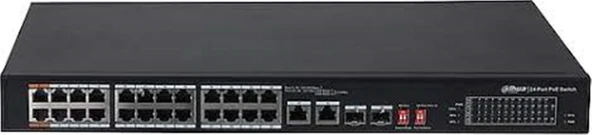 Dahua PFS3226-24ET-240 24 Port Poe 2 Port Sfp 2 Port Gbıt Uplink 10-100 Switch ürün görseli 1