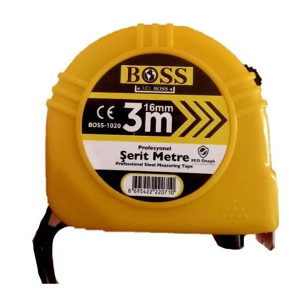 Boss Şerit Metre 16mm 3 metre ürün görseli 1
