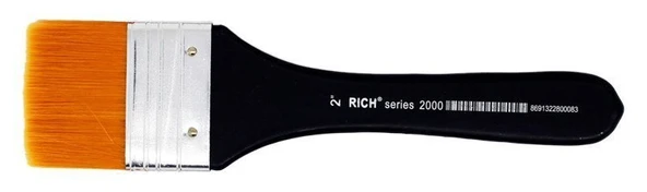 Rich Fırça Siyah Saplı Sarı Sentetik Zemin 2000 Seri No:2 (12 Li Paket) ürün görseli 1