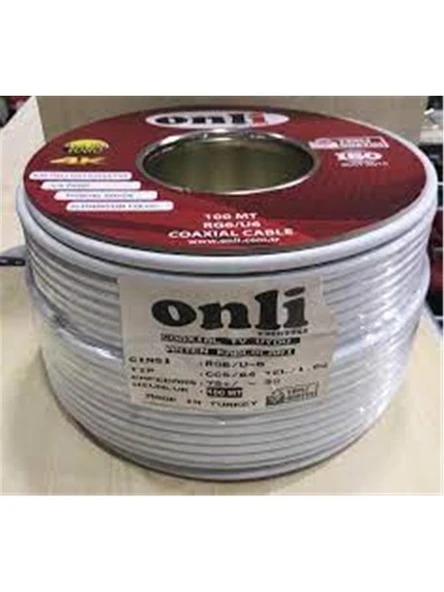 Onli On-8001 Rg6-U6 96 Tel 1,02 Ccs-Al 100 Metre Anten Uydu Kablosu ürün görseli 1