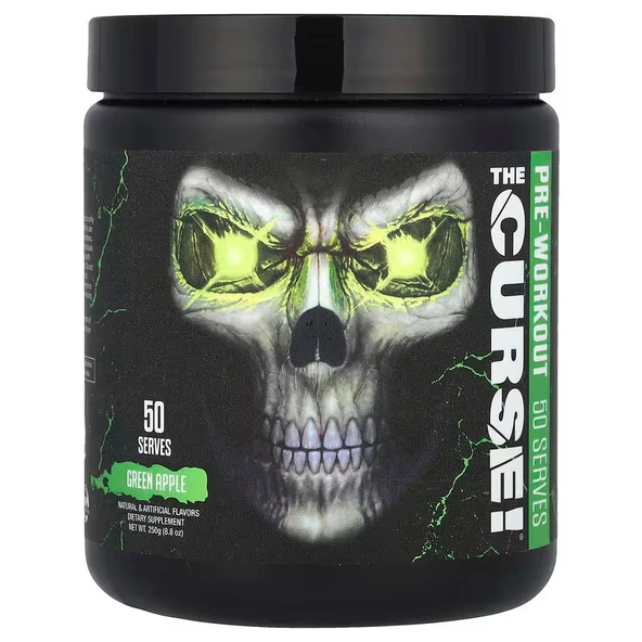 JNX SPORTS The Curse! PreWorkout Caffeine Beta-Alanine Creatine L-Citrulline Boost Energy Strength & Focus ürün görseli 1