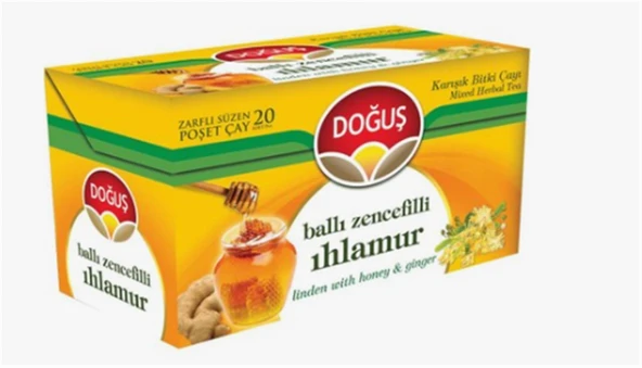 Doğuş Ballı Zencefilli Ihlamur Bitki Çayı 20x1,5 gr ürün görseli 1