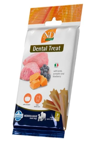 N&D TREAT PUMPKİN DOG LAMB,BLUEBERRY ADULT MED/MAX 110GR ürün görseli 1
