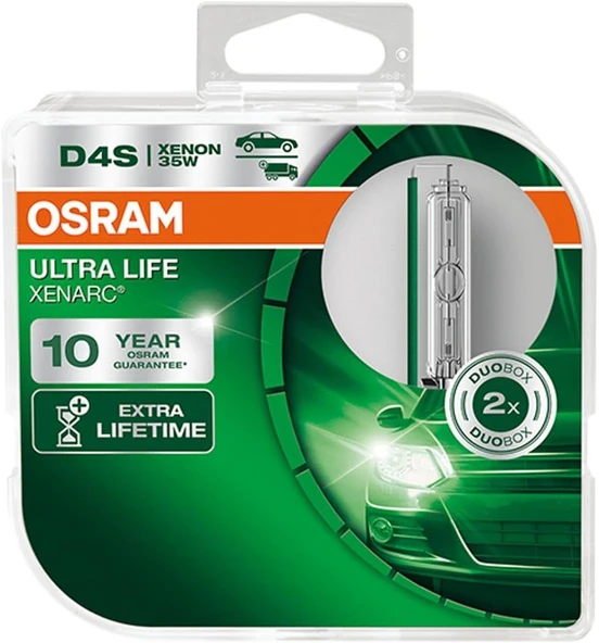 Osram Ampul Ultra Life Xenarc D4S 35W 10 yıl Garantili, İkili Kutu (2 Lamba) 66440ULT/HCB ürün görseli 1