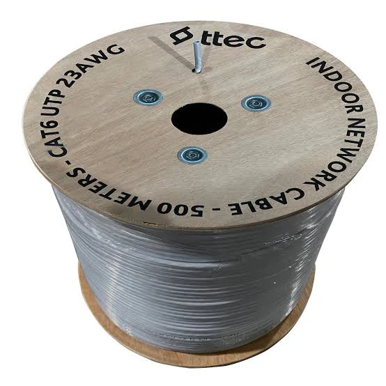 TTEC 500metre 23AWG Gri CCA CAT6 KBL-CAT6-23CCA/IN500 İç Mekan Kablo----5.Sıra---satış fiyatı ürün görseli 1