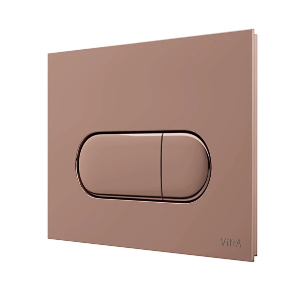 740-2240 VitrA Root Round Kumanda Paneli, Soft Bakır - Resim 2