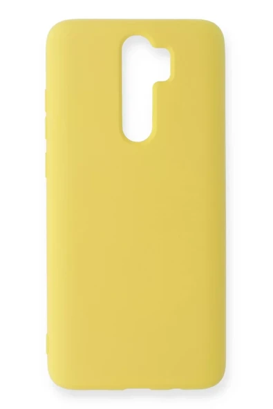Newface Xiaomi Redmi Note 8 Pro Kılıf Nano içi Kadife Silikon - Sarı ürün görseli 1