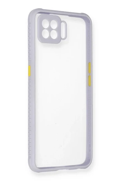 Newface Oppo A73 Kılıf Miami Şeffaf Silikon - Lila ürün görseli 1