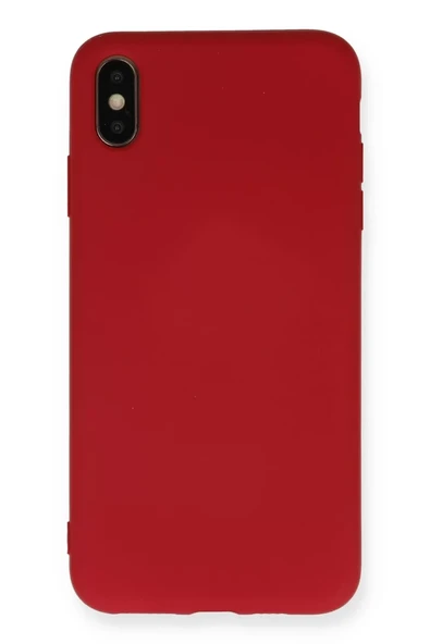 Newface Apple iPhone X Kılıf Nano içi Kadife Silikon - Kırmızı ürün görseli 1