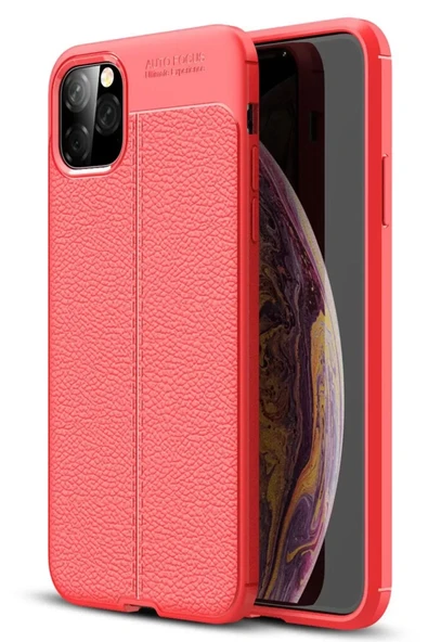 Newface Apple iPhone 11 Pro Max Kılıf Auto Focus Kapak - Kırmızı ürün görseli 1