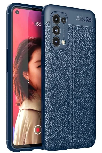 Newface Oppo Reno 5 Kılıf Auto Focus Kapak - Lacivert ürün görseli 1