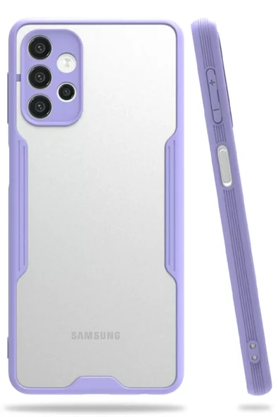 Newface Samsung Galaxy A72 Kılıf Platin Silikon - Lila ürün görseli 1
