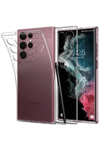 Newface Samsung Galaxy S22 Ultra Kılıf Lüx Şeffaf Silikon ürün görseli 1