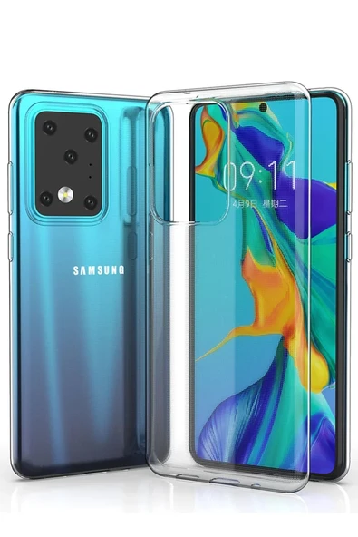Newface Samsung Galaxy S20 Ultra Kılıf Lüx Şeffaf Silikon ürün görseli 1