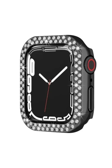 Newface Apple Watch 42mm Taşlı Kasa - Siyah ürün görseli 1