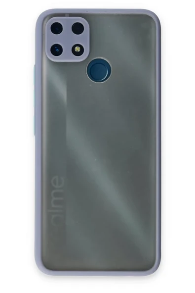 Newface Realme C25 Kılıf Montreal Silikon Kapak - Gri ürün görseli 1