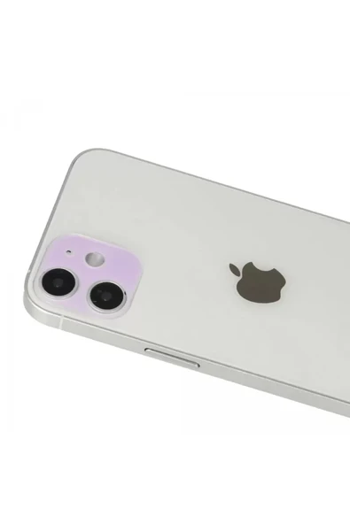 Newface Apple iPhone 12 Rainbow Kamera Lens Koruma Cam - Mor ürün görseli 1
