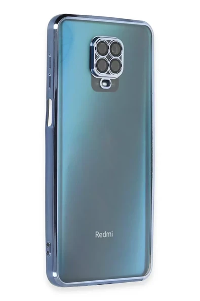 Newface Xiaomi Redmi Note 9 Pro Kılıf Razer Lensli Silikon - Açık Mavi ürün görseli 1