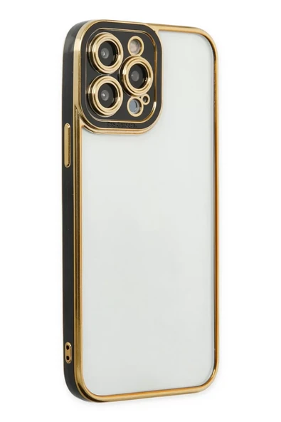 Newface Apple iPhone 14 Pro Max Kılıf Liva Lens Silikon - Siyah ürün görseli 1