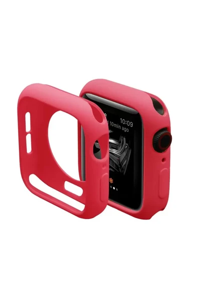 Newface Apple Watch 42mm Silikon Alt Kasa - Kırmızı ürün görseli 1