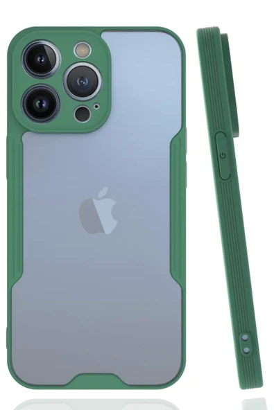 Newface Apple iPhone 14 Pro Max Kılıf Platin Silikon - Yeşil ürün görseli 1
