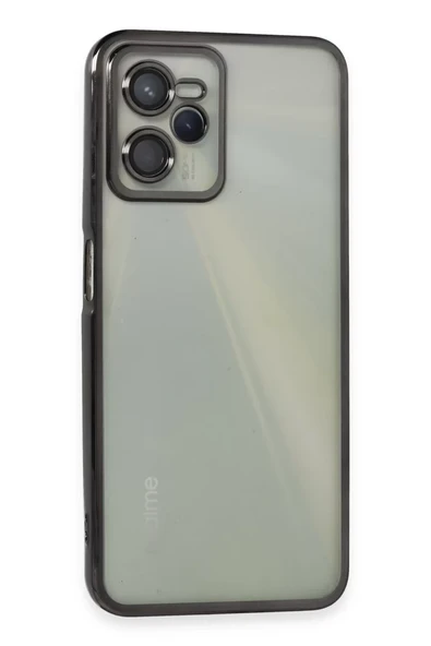 Newface Realme C35 Kılıf Razer Lensli Silikon - Siyah ürün görseli 1