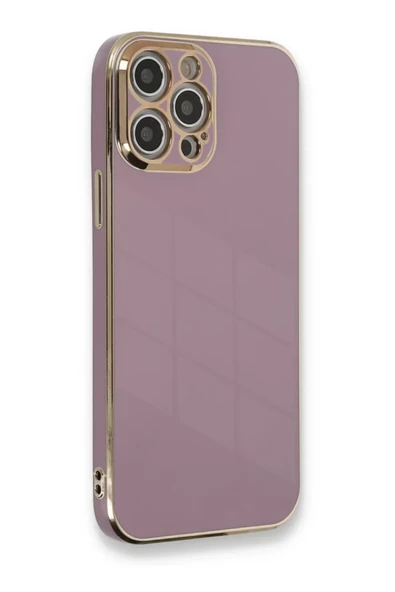 Newface Apple iPhone 12 Pro Kılıf Volet Silikon - Mor ürün görseli 1