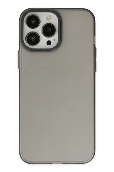 Newface Apple iPhone 13 Pro Max Kılıf Modos Metal Kapak - Siyah ürün görseli 1