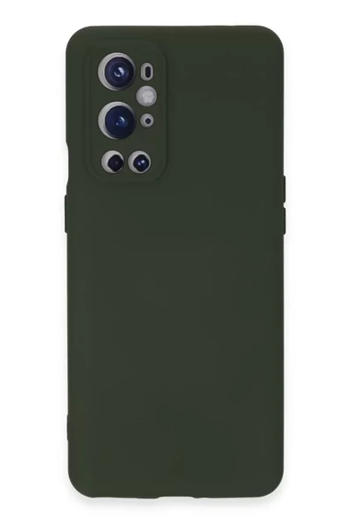Newface One Plus 9 Pro Kılıf Nano içi Kadife Silikon - Koyu Yeşil ürün görseli 1
