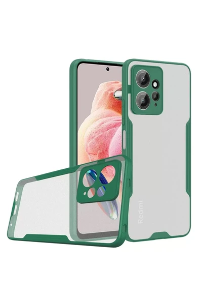 Newface Xiaomi Redmi Note 12 4G Kılıf Platin Silikon - Yeşil ürün görseli 1
