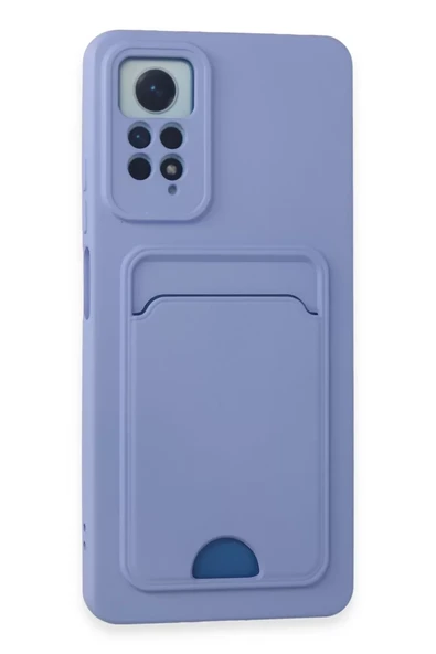 Newface Xiaomi Redmi Note 12 Pro 4G Kılıf Kelvin Kartvizitli Silikon - Lila ürün görseli 1