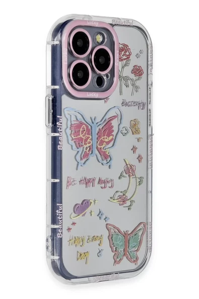 Newface Apple iPhone 15 Pro Max Kılıf Reflexion Desenli Kapak - Desen 8 ürün görseli 1