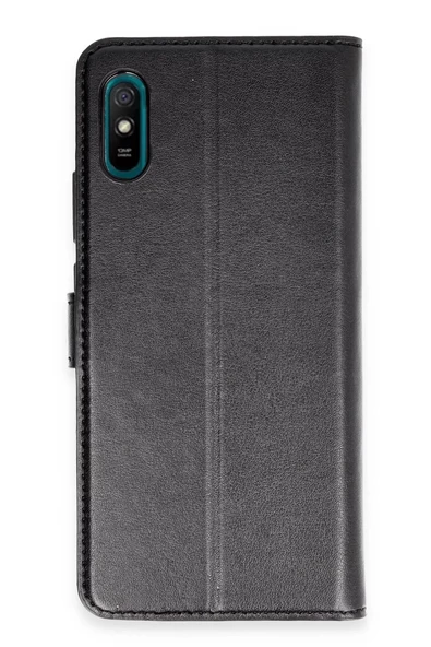 Newface Xiaomi Redmi 9A Kılıf Trend S Plus Kapaklı Kılıf - Siyah ürün görseli 1