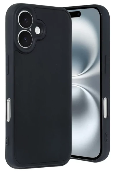 Newface Apple iPhone 16 Kılıf Aras Deri Kapak - Siyah ürün görseli 1